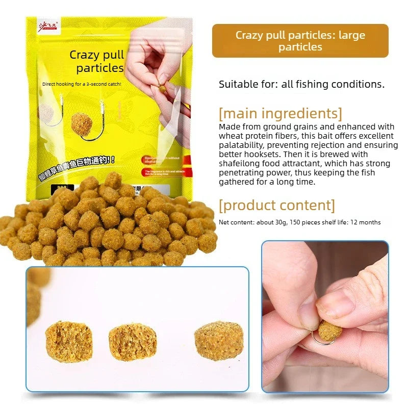 Fishing Bait  Concentrated Fish Bait Additive Attractants Grain Fish Lures for Carp Grass Carp Herring Snapper Tilapia Bighead