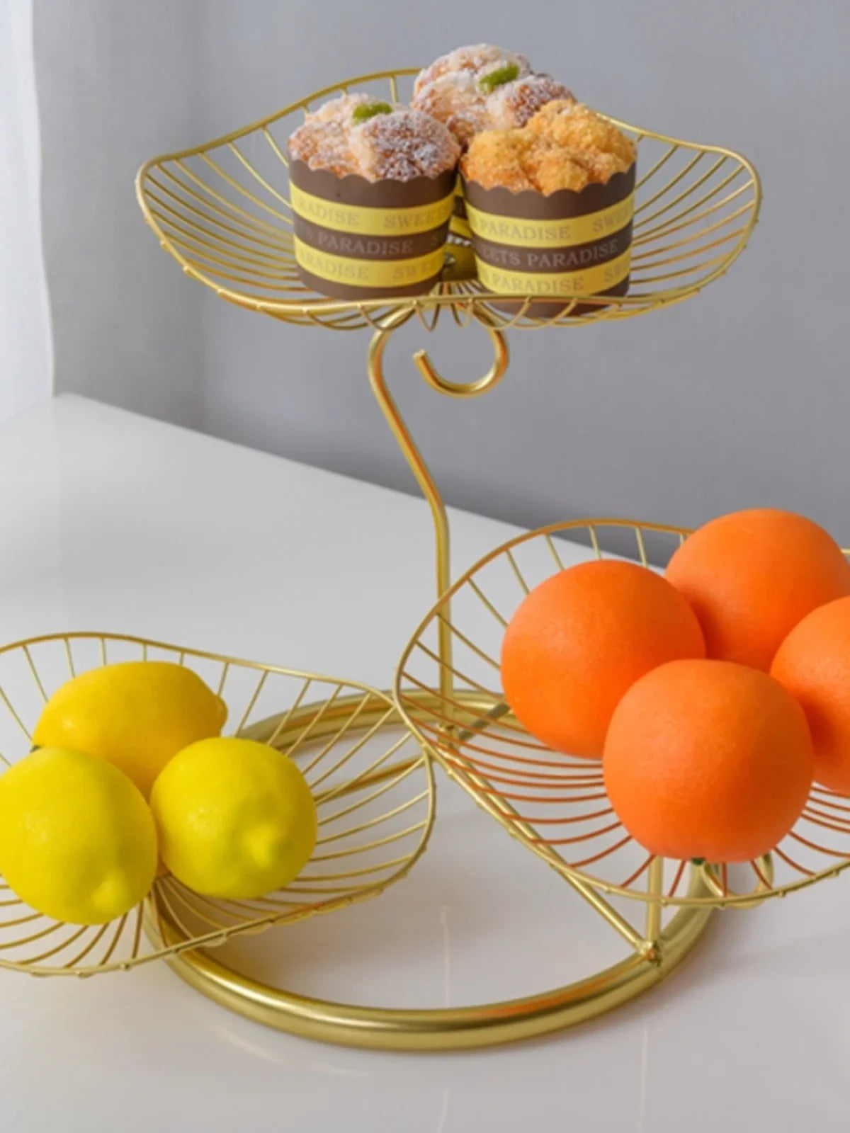 Modern mat Fruit Tray Luxury Light Home Living Room Candy Basket Tea Table Snas Metal Material Nordic Sle