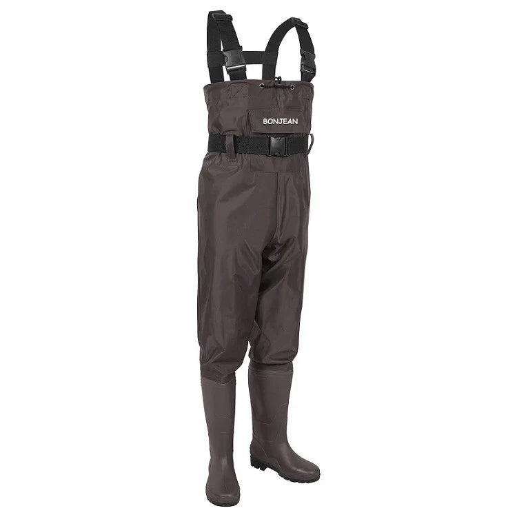Fishing Wader Pants Overalls With Boots Set Adult Men Women Chest-Lenght Hunting Rice Transplanting Waterproof Trousers Suit