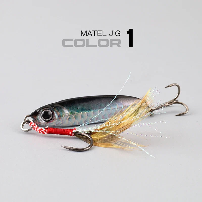 Metal Artificial Bait Jig 7g 10g 15g 20g 25g 30g Shore Casting Jigging lure Shore Casting Saltwater Fishing lure Bit