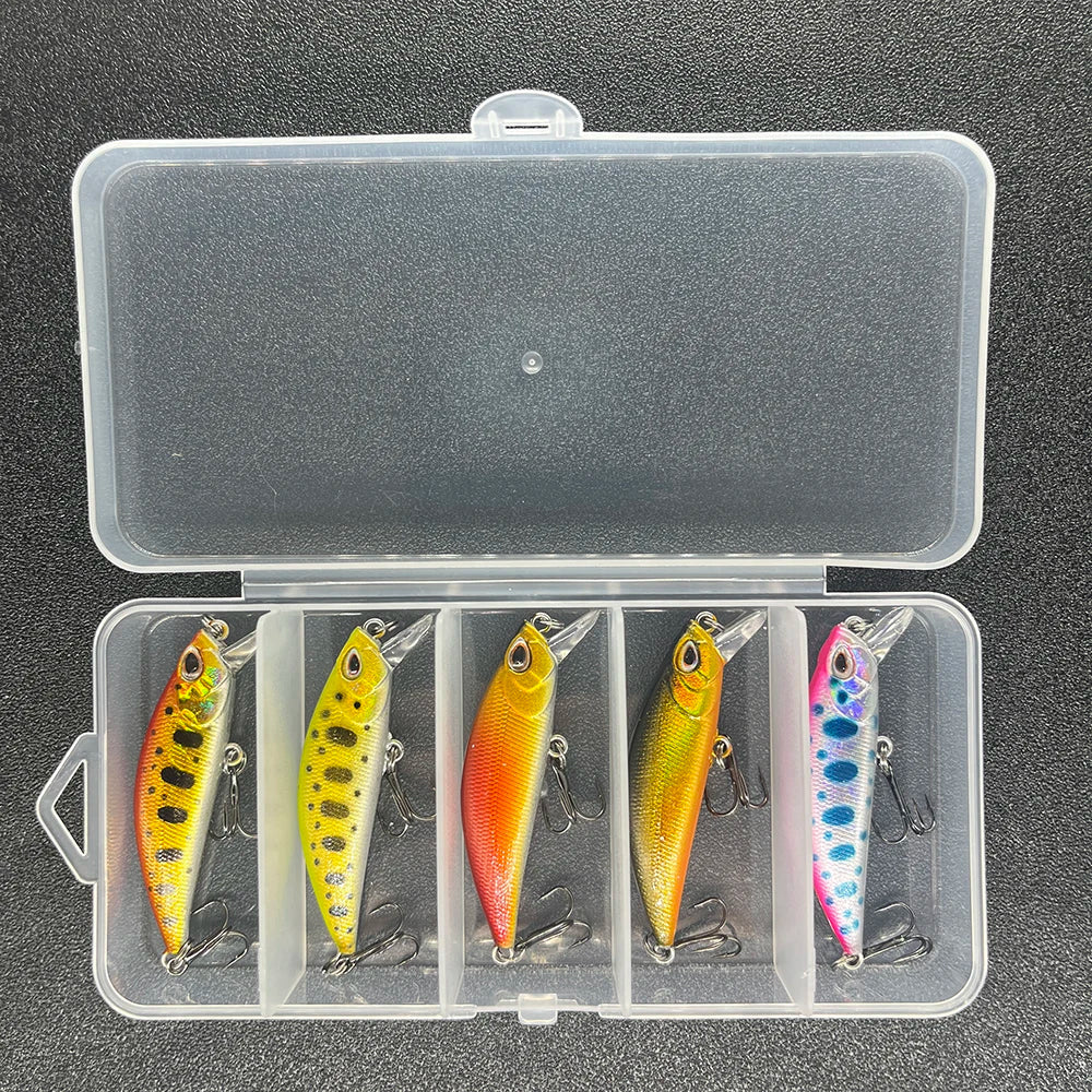 Fishing Lure Micro Minnow Wobbler Sinking Artificial Hard Bait Jerkbait Small Stream Decoy For Trout Bass Carp