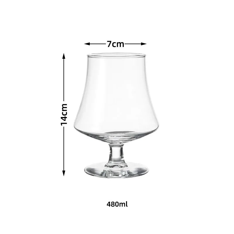 Big-Bellied Brandy Whisky Wine Glasses Short-Legged Glass Cups Coffee Cup Cold Drink Water Cups Beverage Cocktails Glass