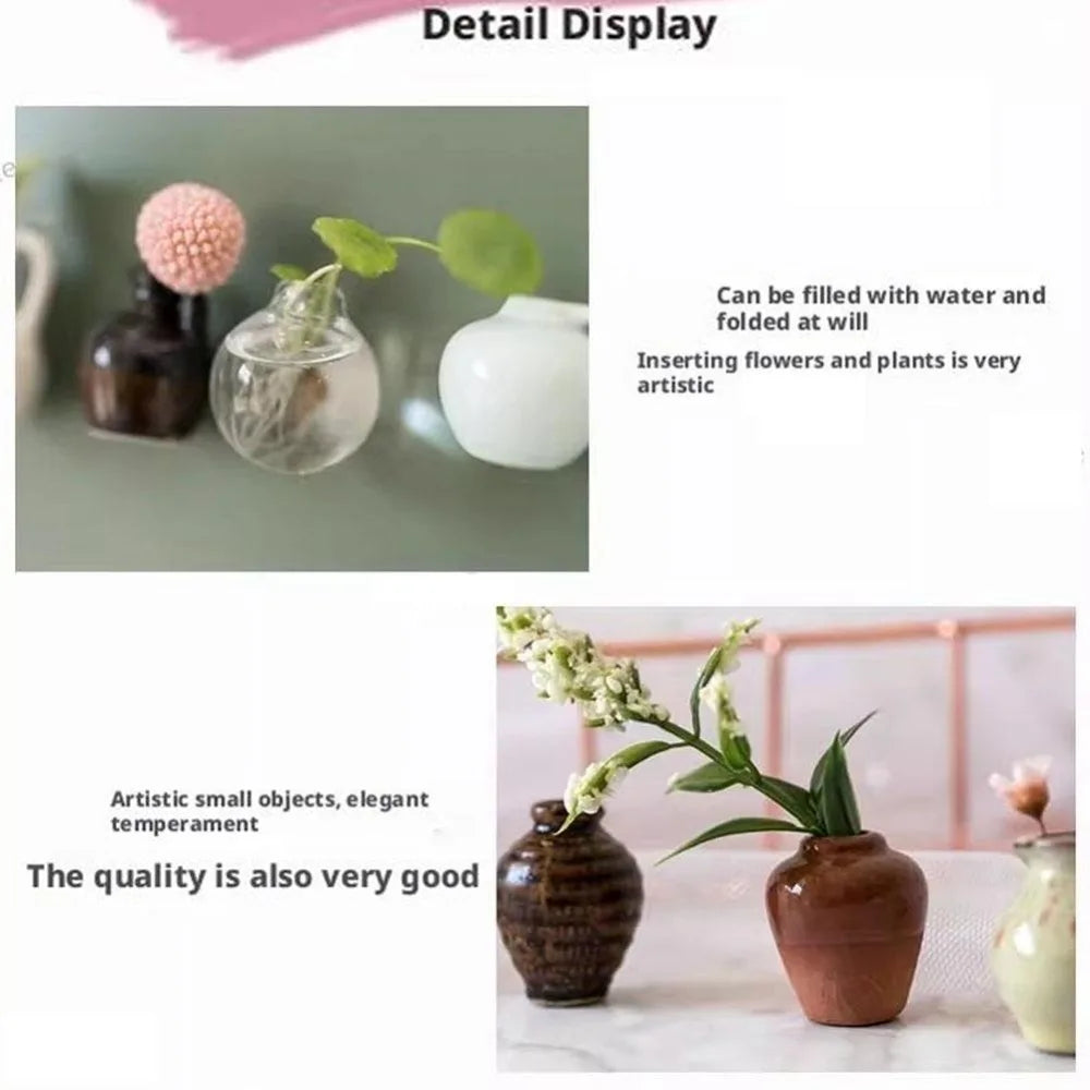 Simulation Mini Vase Fridge Magnets Whiteboard Decoration Durable Vase Magnets for Fridge Home Decor Creative