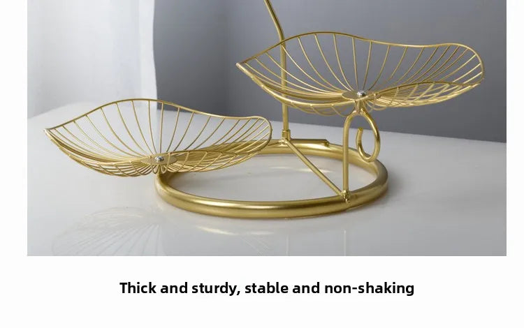 Modern mat Fruit Tray Luxury Light Home Living Room Candy Basket Tea Table Snas Metal Material Nordic Sle