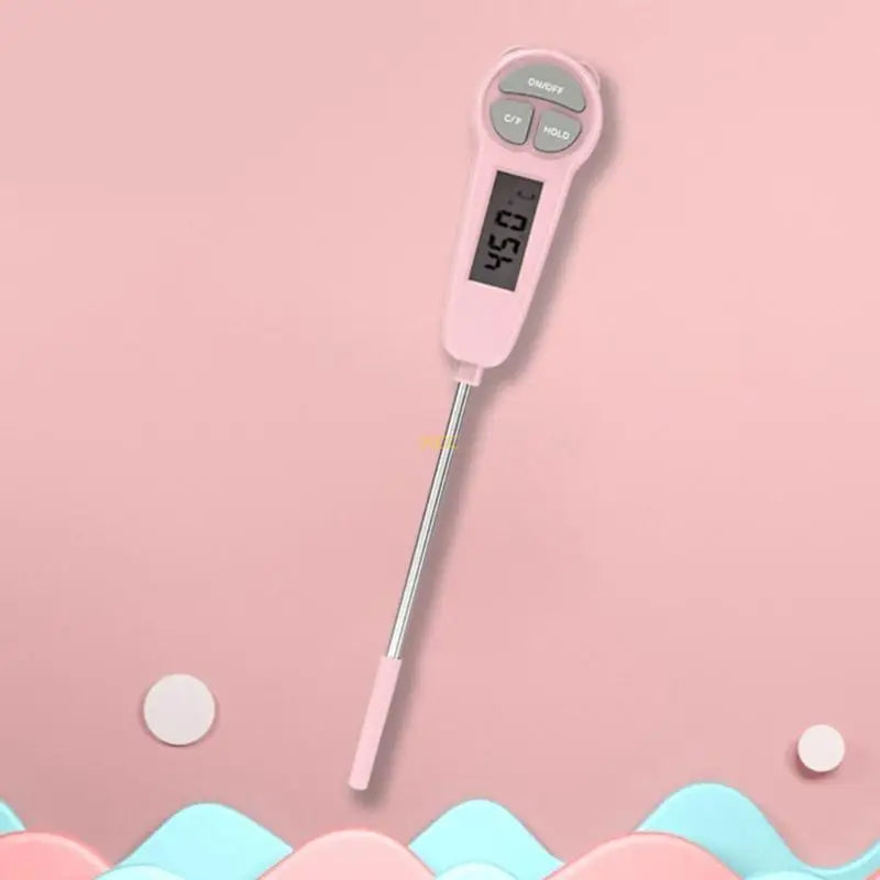 High Sensibility BBQ Thermometer LCD Readout Kitchen Liquid Thermometer