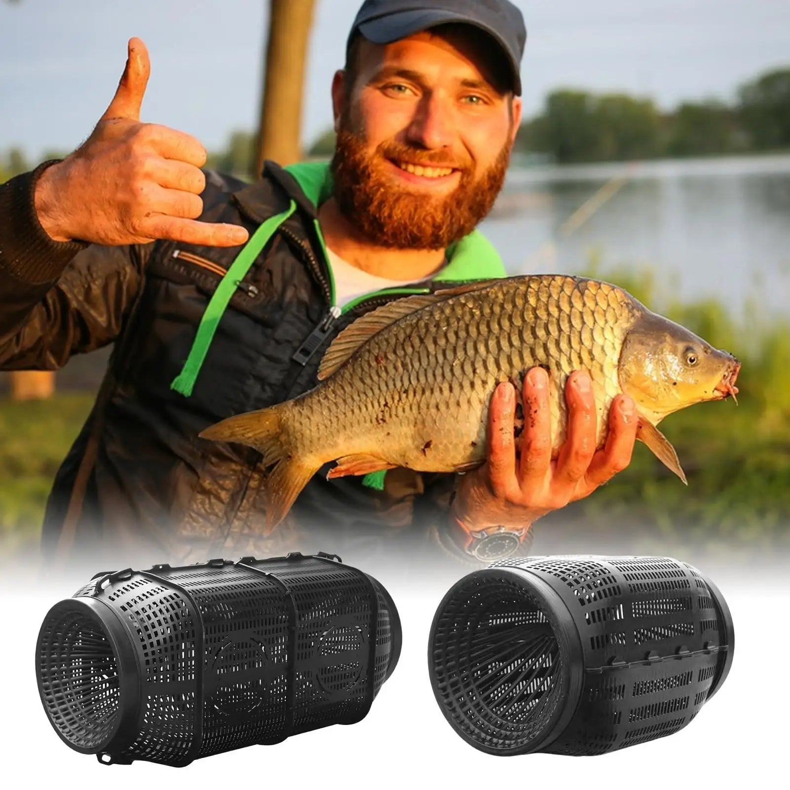 Portable Fishing Bait Trap Eel Loach Trap Fishing Pot Lightweight Fish Net Cage Bait Trap Crab Cage For Shrimp Crayfish Lobster