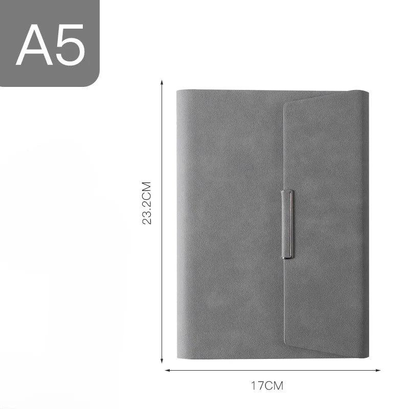 Tri-fold A5 Loose-leaf Notebook Business Meeting Office Record Book Cover Notebook