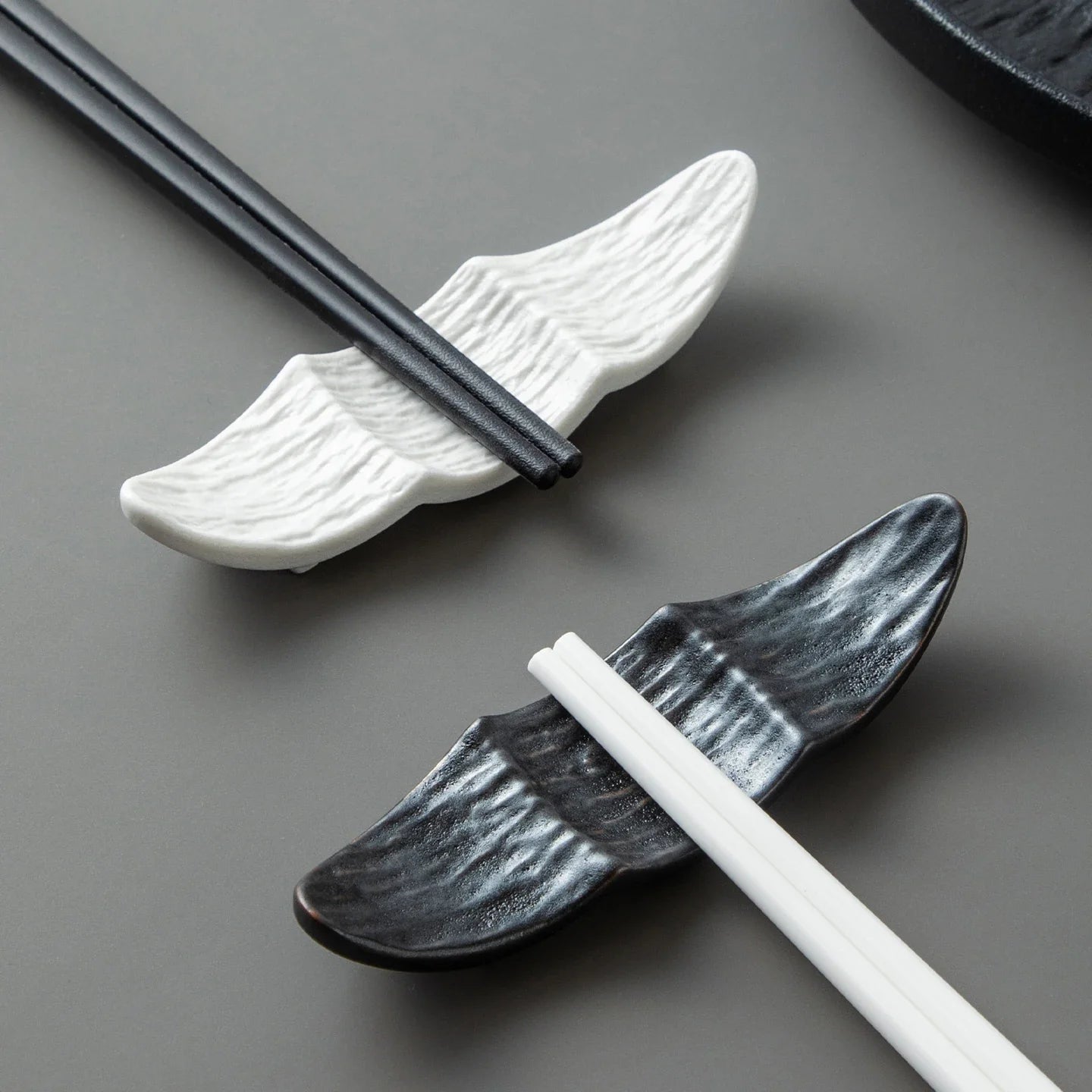 Ship Shape Ceramic Chopstick Rest New Household Stone Texture High End Hotel Utensils Solid High Aesthetic Creative Tableware