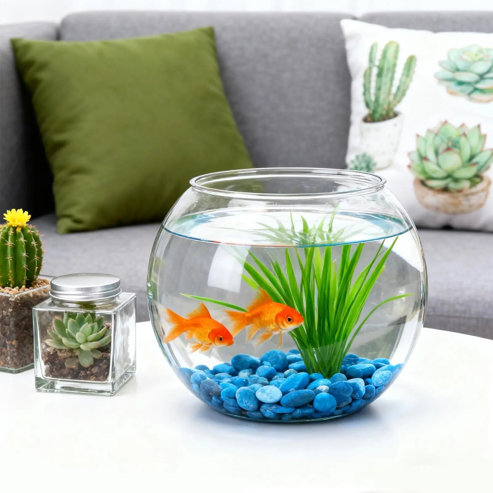 Bubble Bowl Space-Saving Aquarium Accessories Bubble Planter Bowl for Table Centerpiece Party Decorations Home Event Indoor