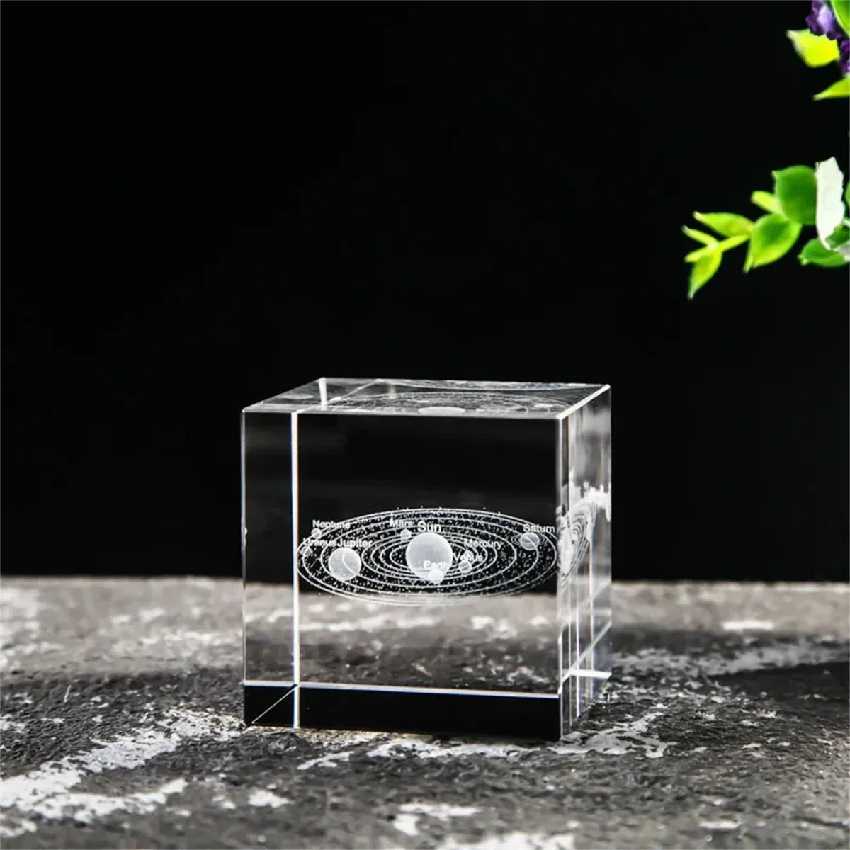 Rain Clouds Raindrop Cloud Square Crystal Ornaments Heart Shape Home Office Decor Birthday Valentine's Day Gifts