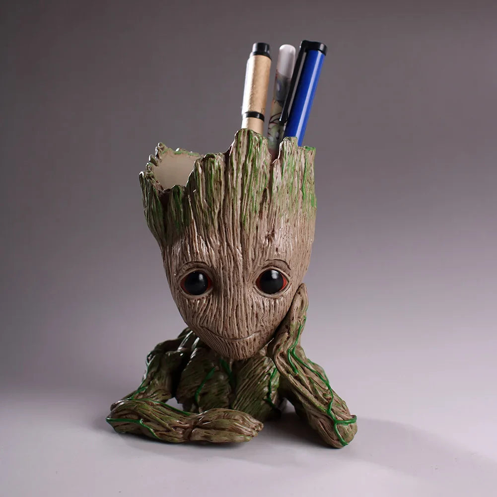 Home Decoration Crafts Flower Pot Miniature Model Office Desktop Display Cartoon Figurines Handicrafts Decor Tree Man Ornament