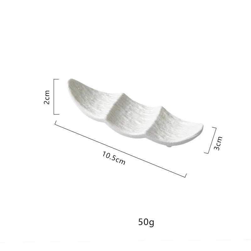 Ship Shape Ceramic Chopstick Rest New Household Stone Texture High End Hotel Utensils Solid High Aesthetic Creative Tableware