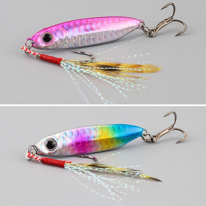 Metal Artificial Bait Jig 7g 10g 15g 20g 25g 30g Shore Casting Jigging lure Shore Casting Saltwater Fishing lure Bit