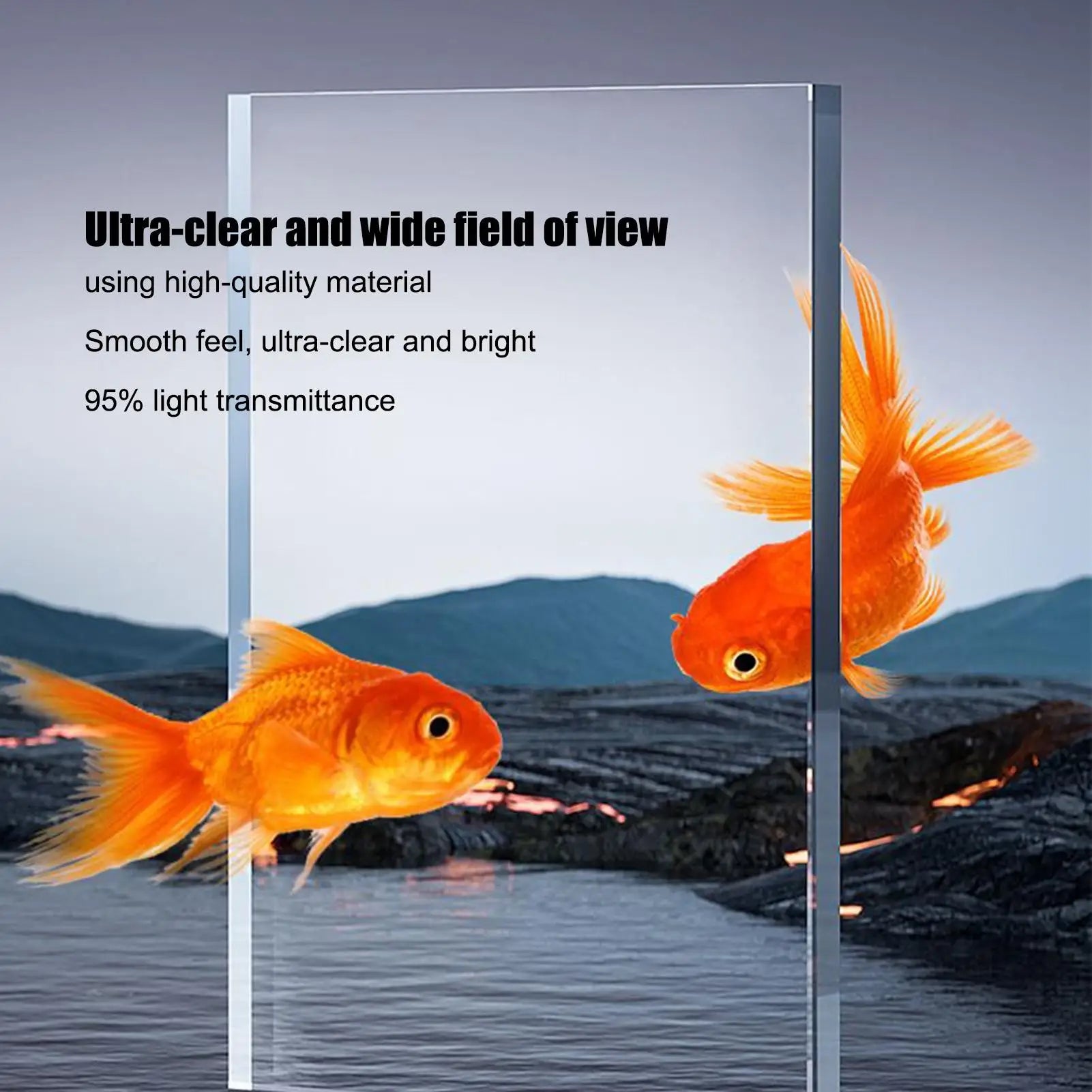Small Aquarium Kit LED Fish Tank Kit With Decoration Accessories Dust-proof Underwater Landscape Decoration for Desktop Living