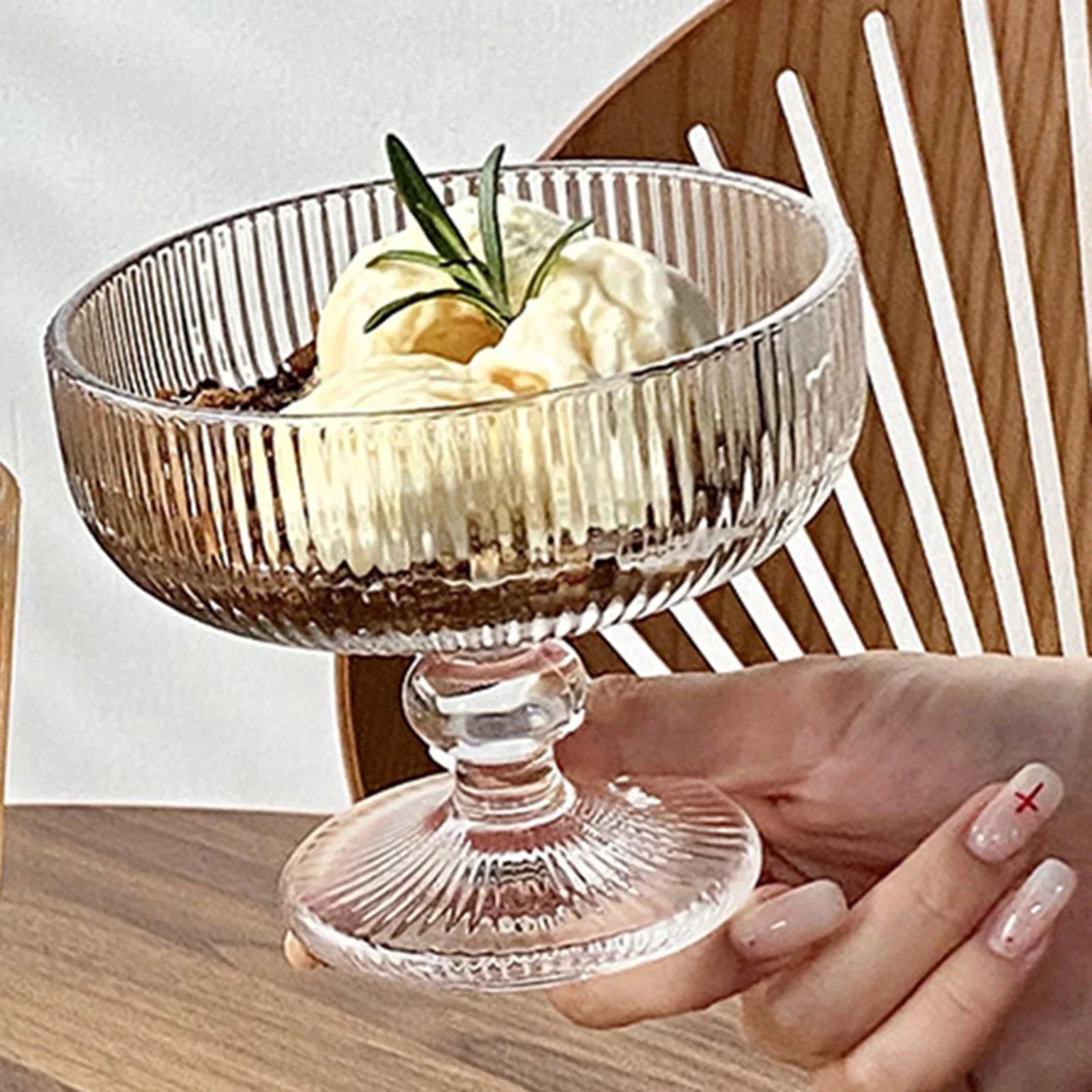 Sundae Dishes Trifle Bowl Tall Ice Cream Cup Glass Dessert Cup Ice Cream Ball Pudding Cup Afternoon Tea Sugar Water Yogurt Cup