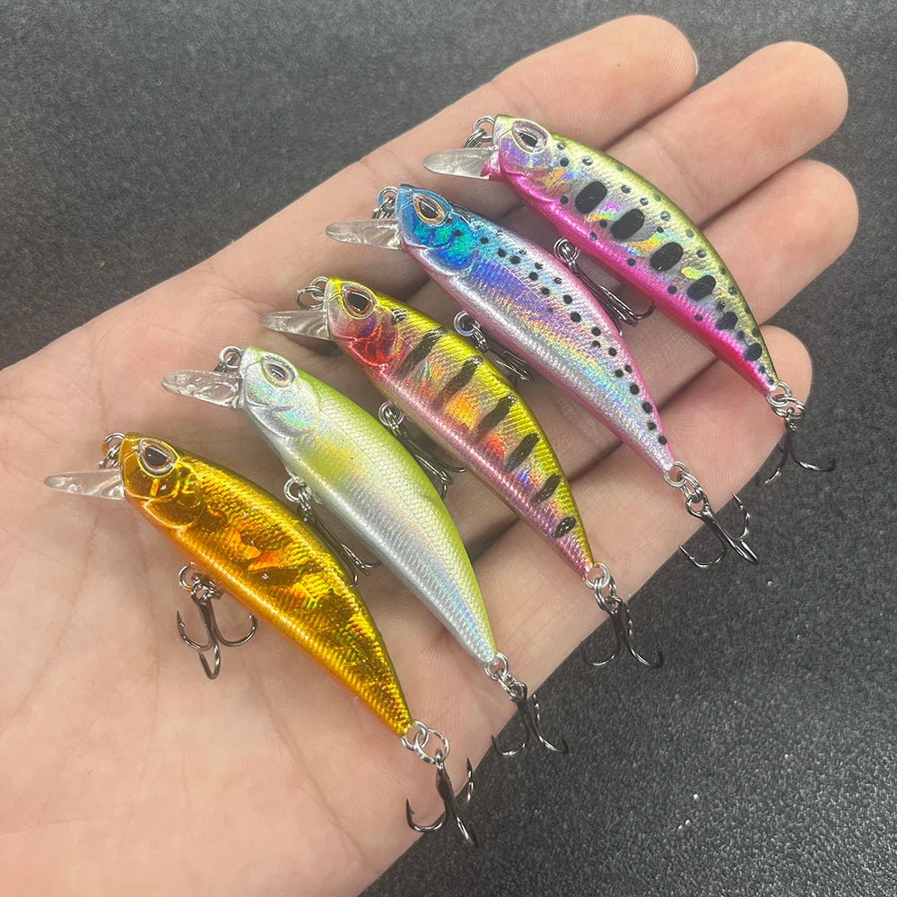 Fishing Lure Micro Minnow Wobbler Sinking Artificial Hard Bait Jerkbait Small Stream Decoy For Trout Bass Carp