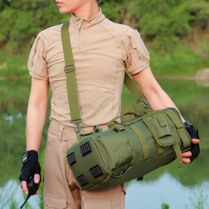 Multifunctional Fishing Tackle Backpack Waterproof Outdoor Bag with Rod Holders Durable Design For Camping Hiking Trave