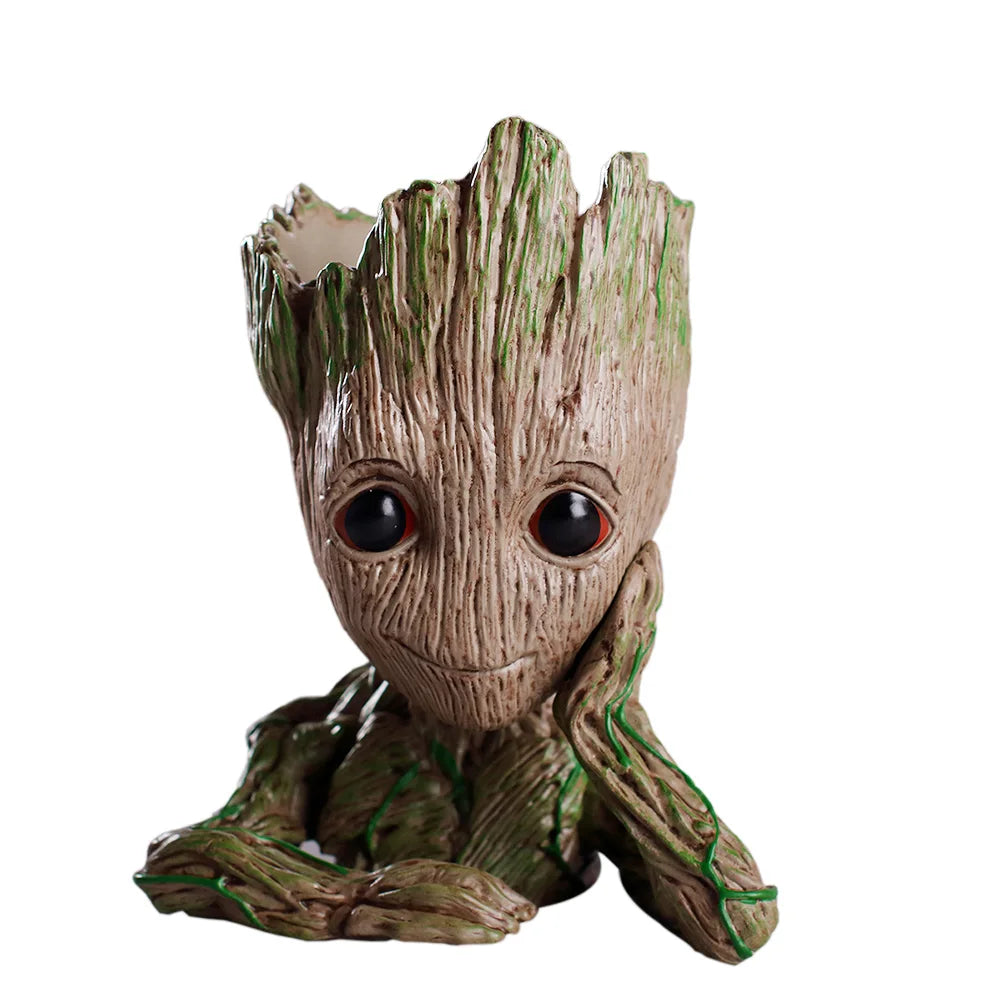 Home Decoration Crafts Flower Pot Miniature Model Office Desktop Display Cartoon Figurines Handicrafts Decor Tree Man Ornament
