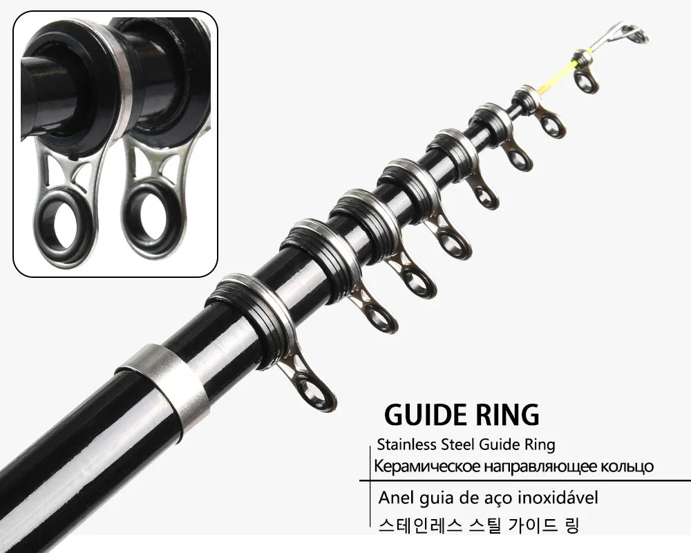 Fishing Rod Feeder Surf Rock 1.5M 1.8M 2.1M 2.4M 2.7M 3.0M Telescopic Ultralight Portable Sea Travel