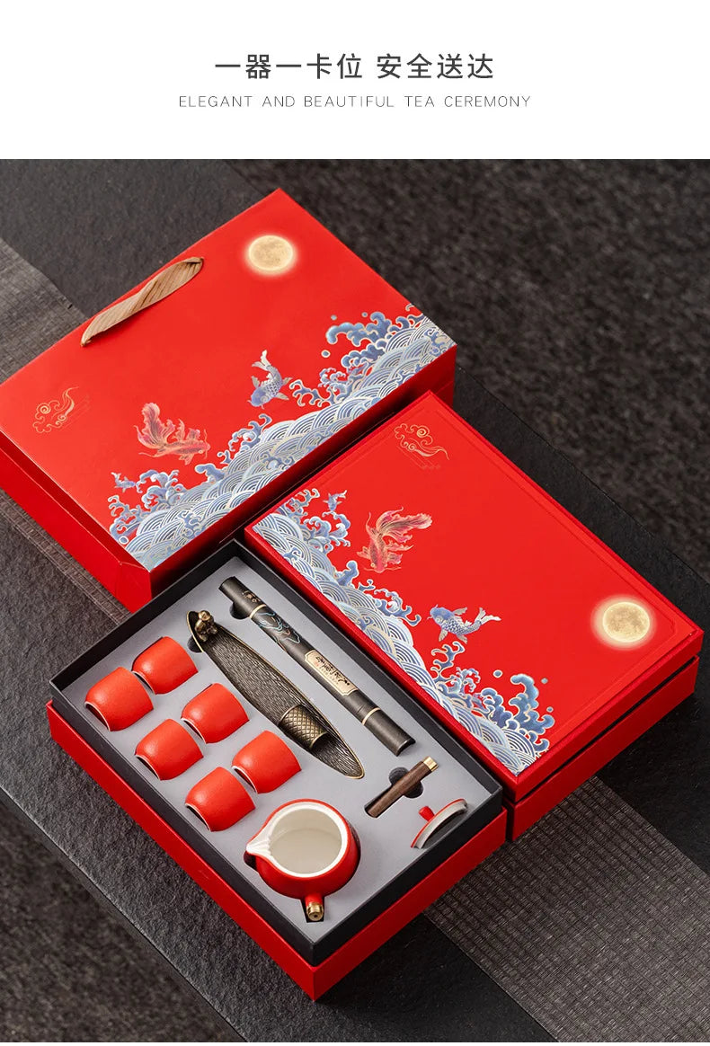 Dragon Year Spring Festival Gift Box National Trend Retro Style Complete Set Cultural and Creative Company Event Business Tea Se