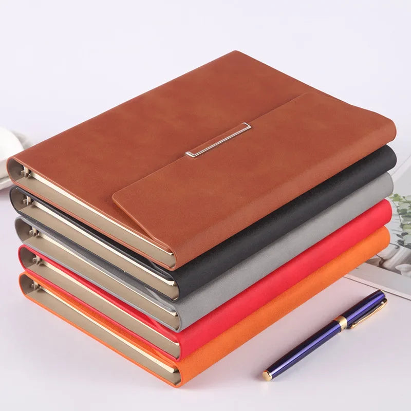 Binder Notebook Pu Leather Bible Notepad Folder A5 B5 Diary Weekly Planner Agenda Planner Note Books Travel Journal