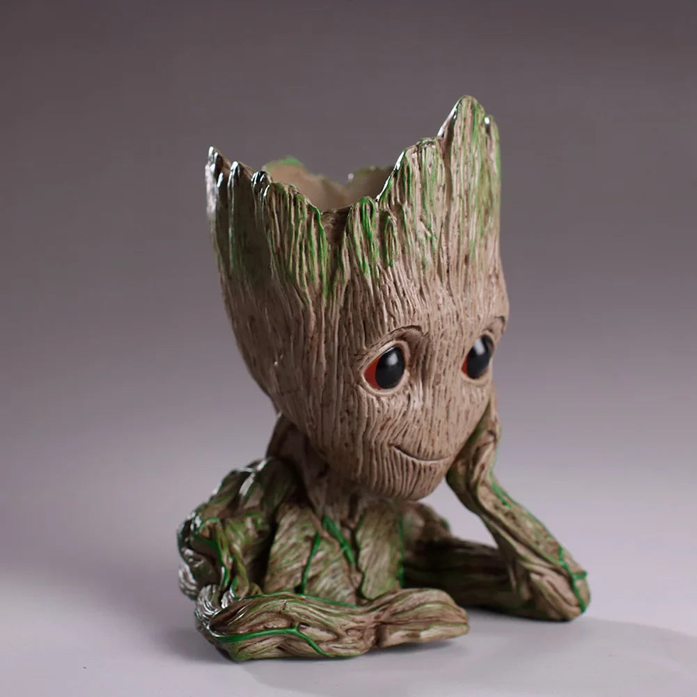 Home Decoration Crafts Flower Pot Miniature Model Office Desktop Display Cartoon Figurines Handicrafts Decor Tree Man Ornament