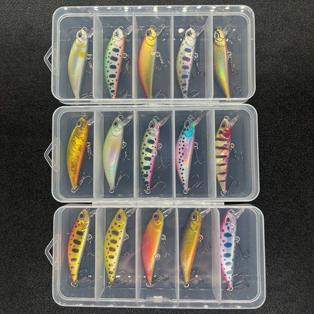 Fishing Lure Micro Minnow Wobbler Sinking Artificial Hard Bait Jerkbait Small Stream Decoy For Trout Bass Carp