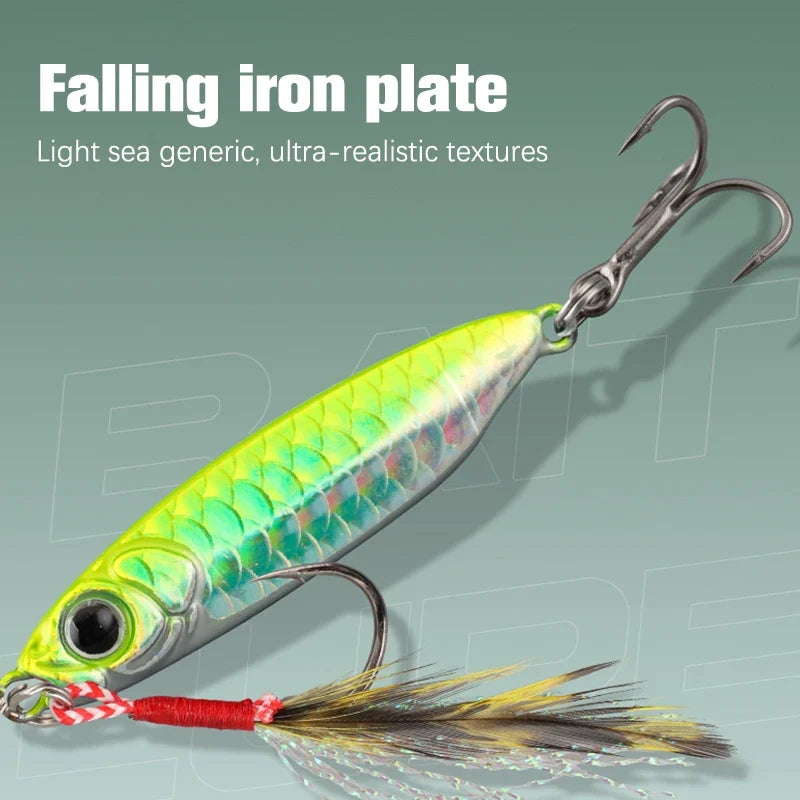 Metal Artificial Bait Jig 7g 10g 15g 20g 25g 30g Shore Casting Jigging lure Shore Casting Saltwater Fishing lure Bit