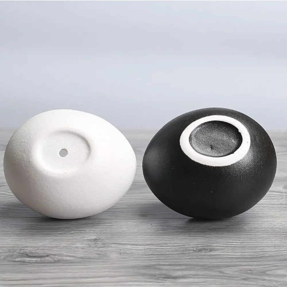 Creative Ceramic Flowerpot Broken Eggshells Shapes Decorative Succulent Plant Container Bonsai Pot Office