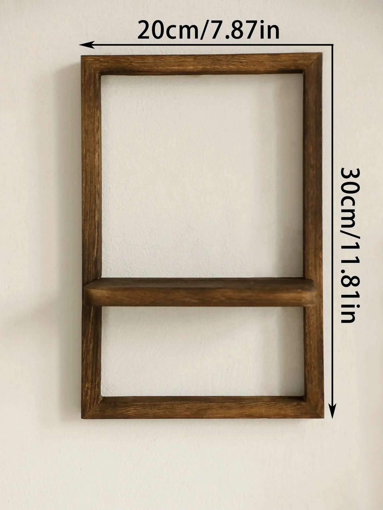 Wooden Display Shelf Floating Shelves Rustic Wood Shelves Wall Storage for Kitchen Bedroom Over Toilet Small Wall Mounted Gifts
