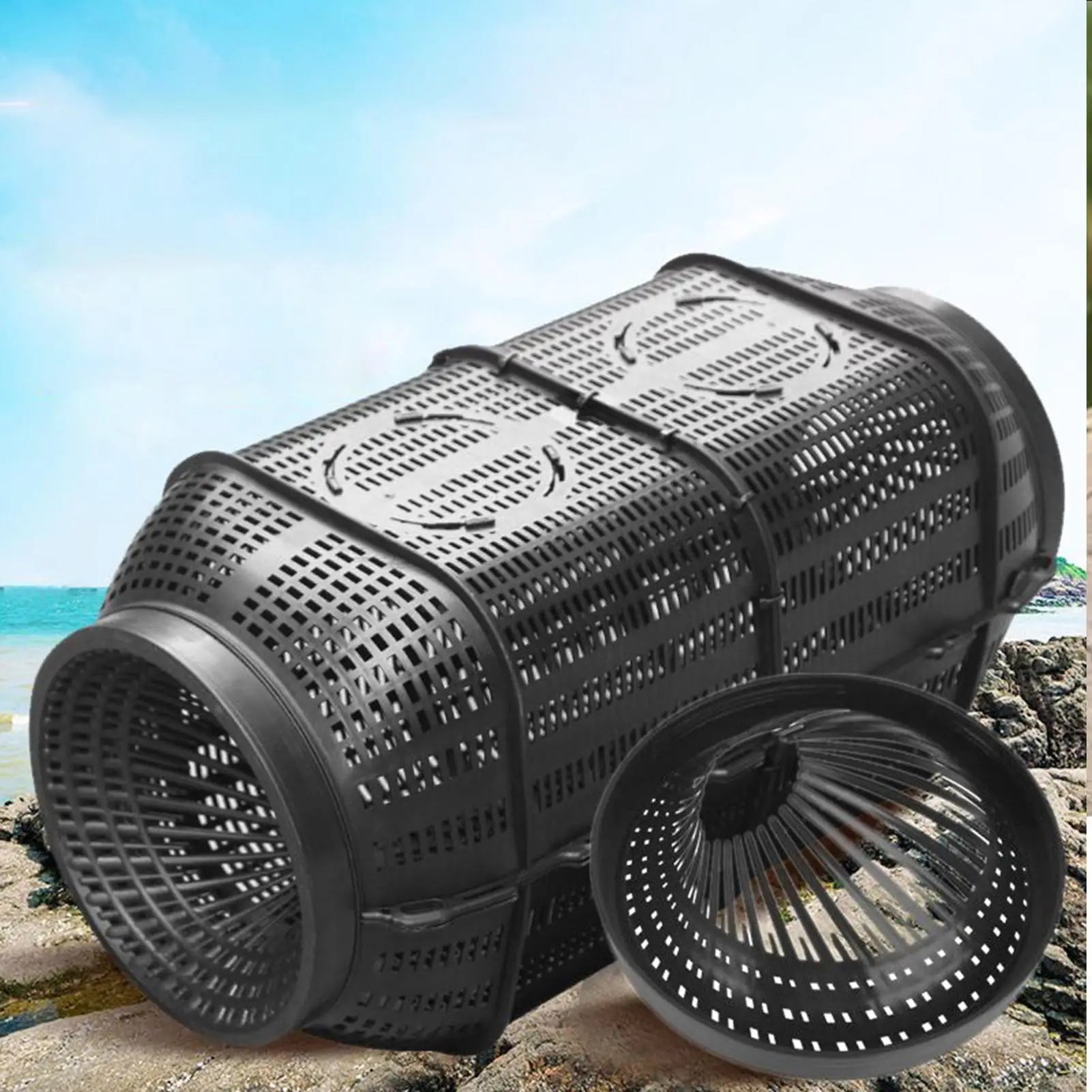 Portable Fishing Bait Trap Eel Loach Trap Fishing Pot Lightweight Fish Net Cage Bait Trap Crab Cage For Shrimp Crayfish Lobster