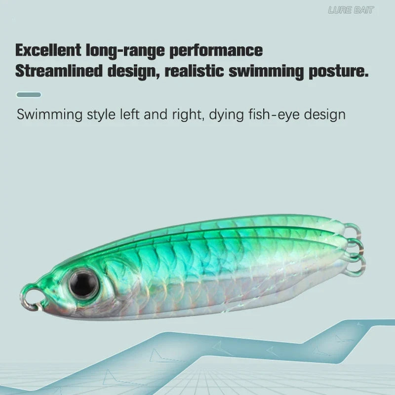 Metal Artificial Bait Jig 7g 10g 15g 20g 25g 30g Shore Casting Jigging lure Shore Casting Saltwater Fishing lure Bit
