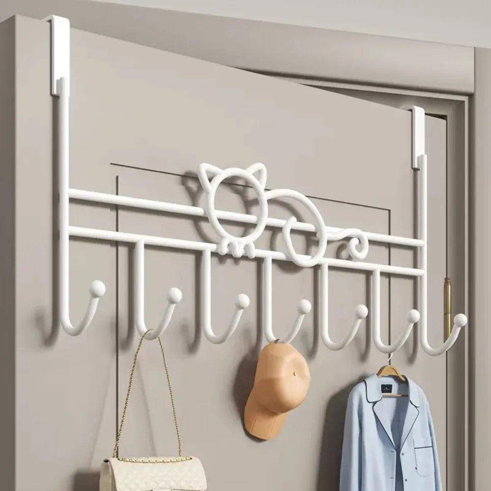 New No Punch Door Storage Hook Universal Household Home Storage Rack Multifunction Traceless Wall Hanger Hook