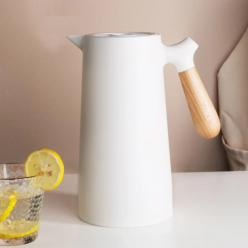 D9 Large Thermal Coffee Water Bottle Double Walled Household Glass Liner Coffee Pot Insulation Camping Sports Dining Vacuum Pot