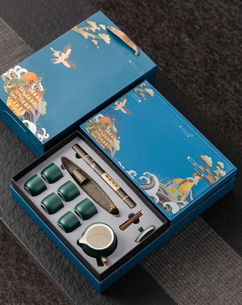 Dragon Year Spring Festival Gift Box National Trend Retro Style Complete Set Cultural and Creative Company Event Business Tea Se