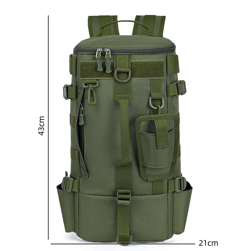 Multifunctional Fishing Tackle Backpack Waterproof Outdoor Bag with Rod Holders Durable Design For Camping Hiking Trave