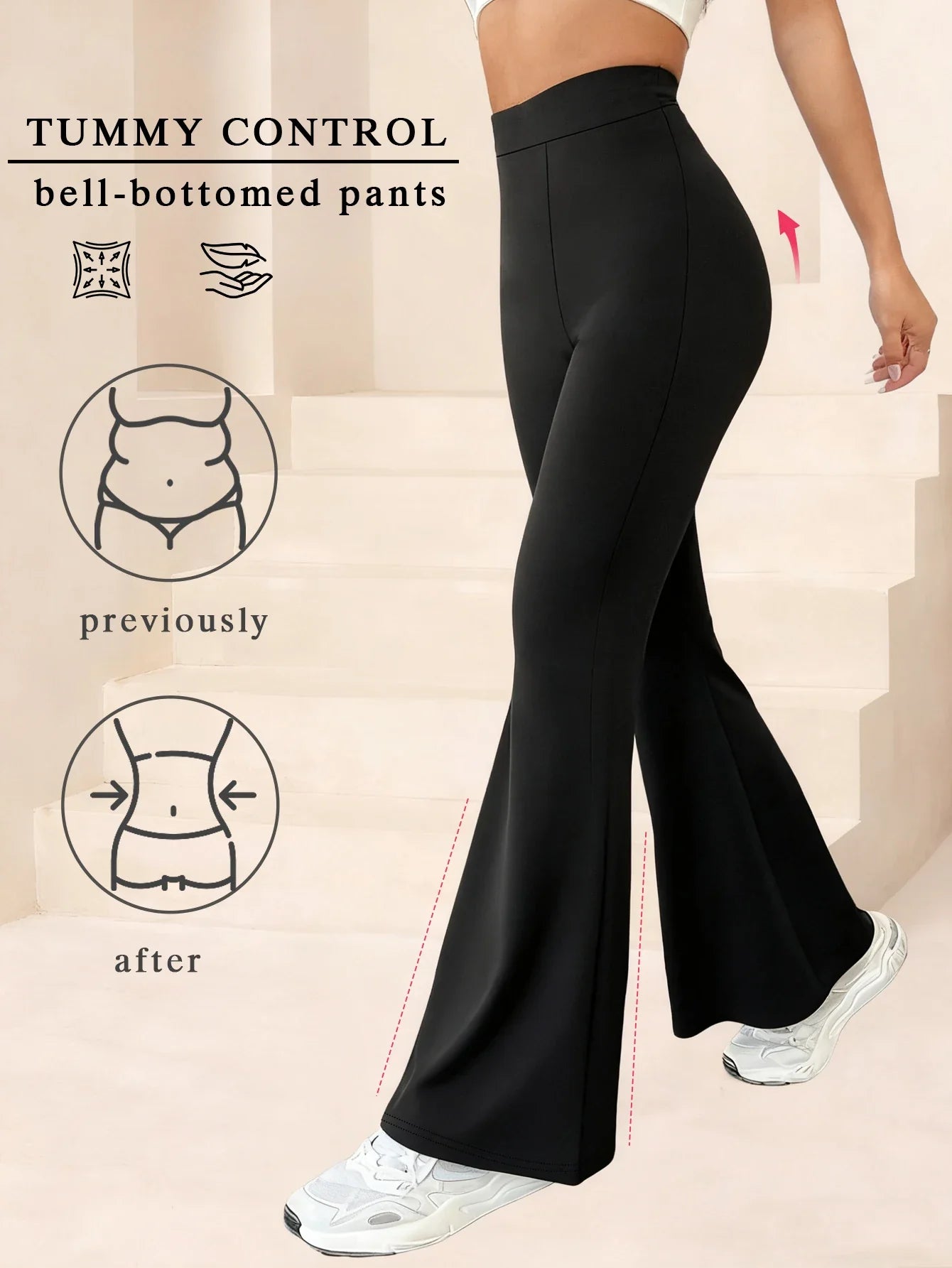 Women's Flared Pants, High-waisted And Slimming Wide-leg Trousers, New Spring And Summer Fashion, Urban Casual Style