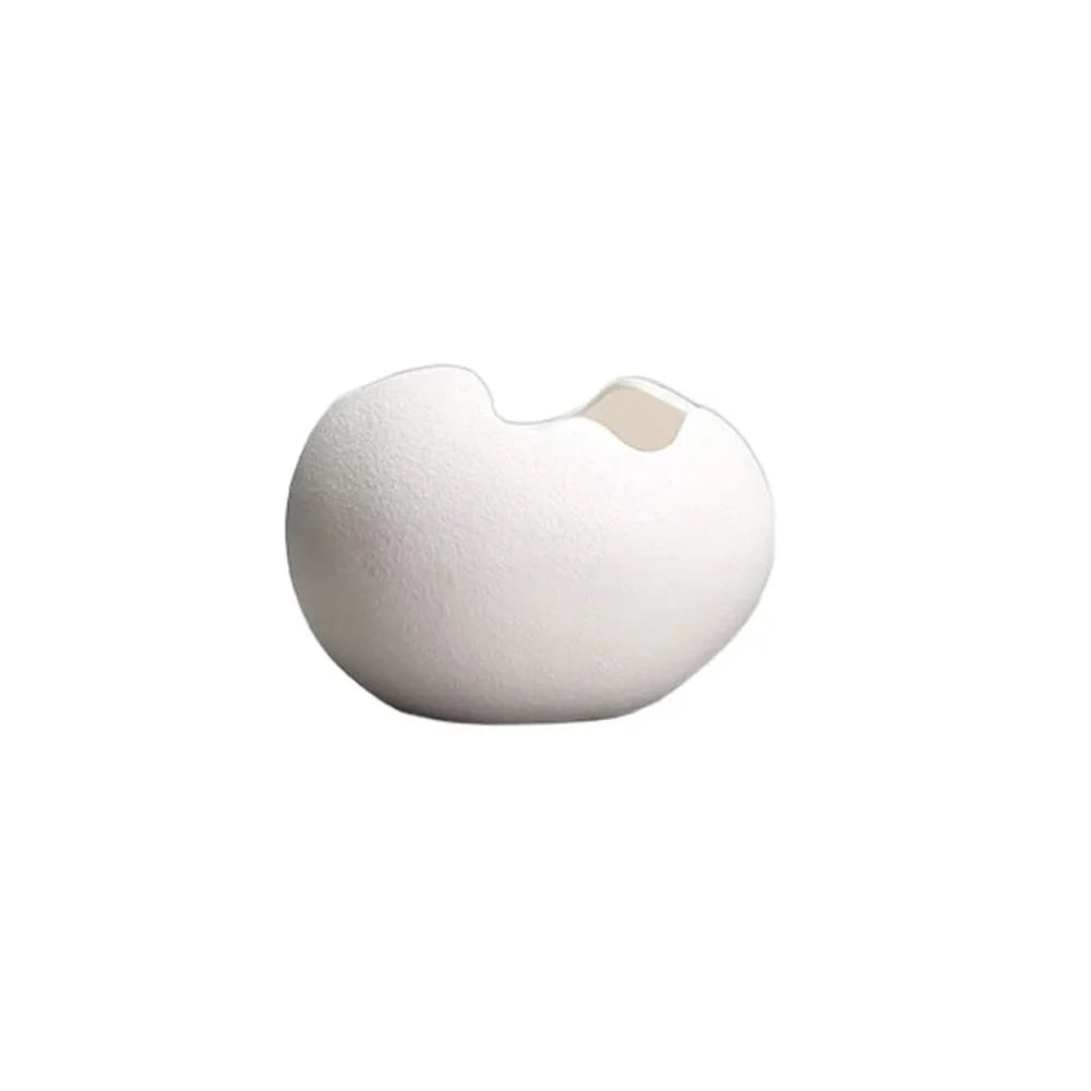Creative Ceramic Flowerpot Broken Eggshells Shapes Decorative Succulent Plant Container Bonsai Pot Office