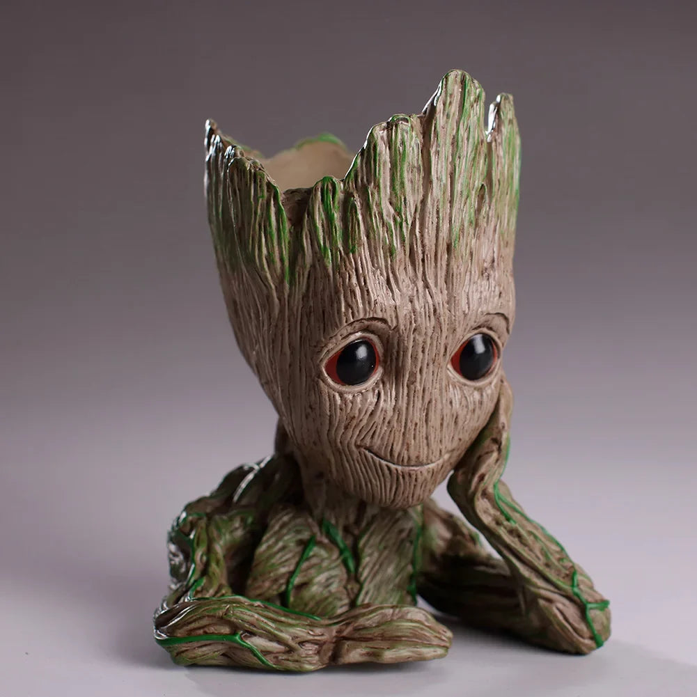 Home Decoration Crafts Flower Pot Miniature Model Office Desktop Display Cartoon Figurines Handicrafts Decor Tree Man Ornament