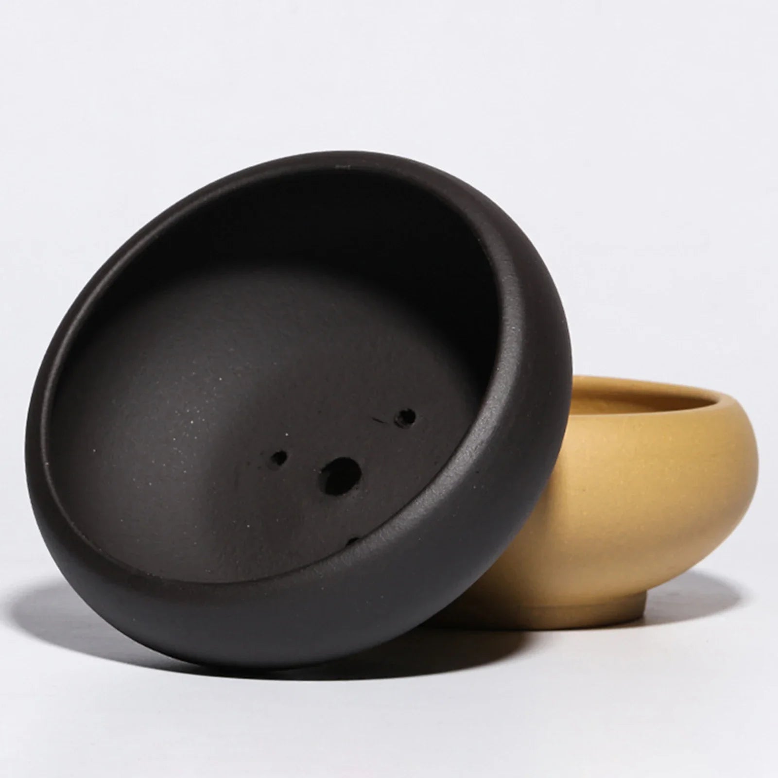 Flowerpot Red Stoneware Flower Pots With Drain Hole Elegant Promote Healthy Growth Planter For Balcony Living Room Bedroom