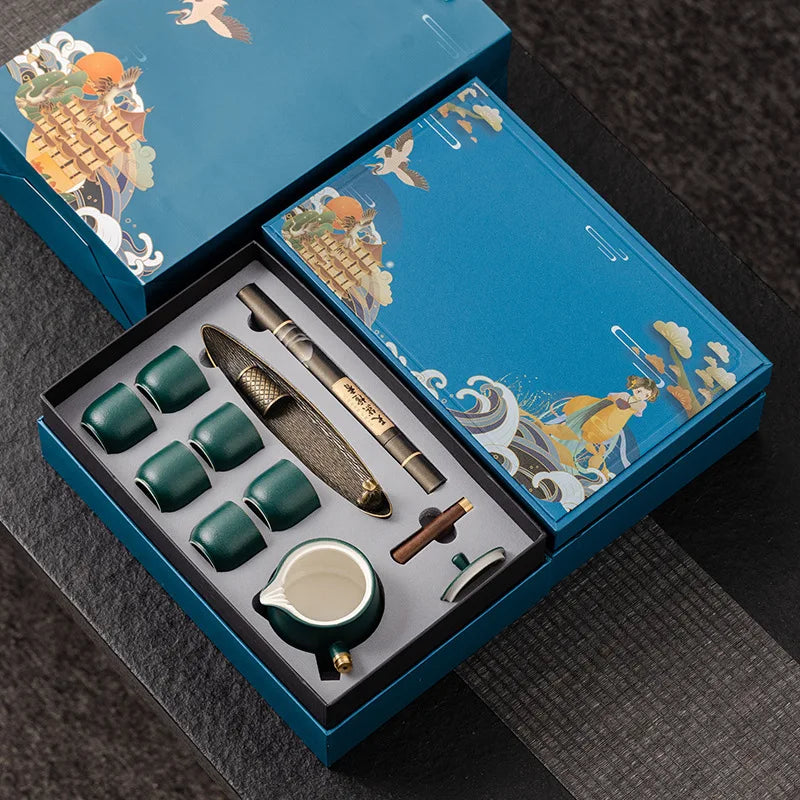 Dragon Year Spring Festival Gift Box National Trend Retro Style Complete Set Cultural and Creative Company Event Business Tea Se