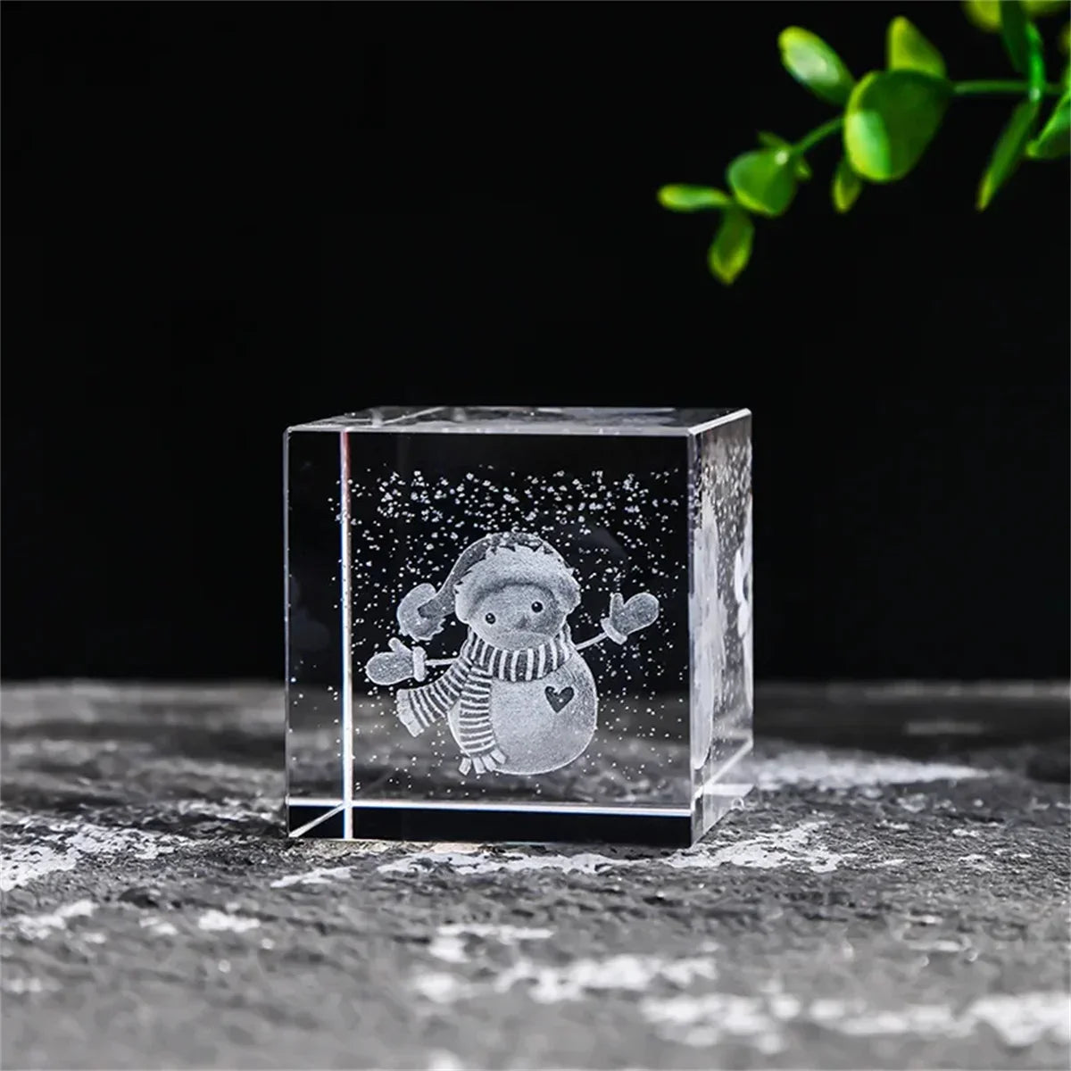 Rain Clouds Raindrop Cloud Square Crystal Ornaments Heart Shape Home Office Decor Birthday Valentine's Day Gifts