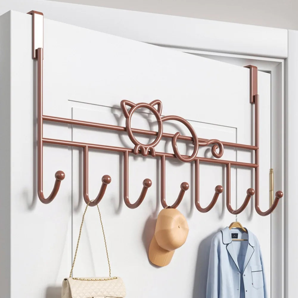 New No Punch Door Storage Hook Universal Household Home Storage Rack Multifunction Traceless Wall Hanger Hook