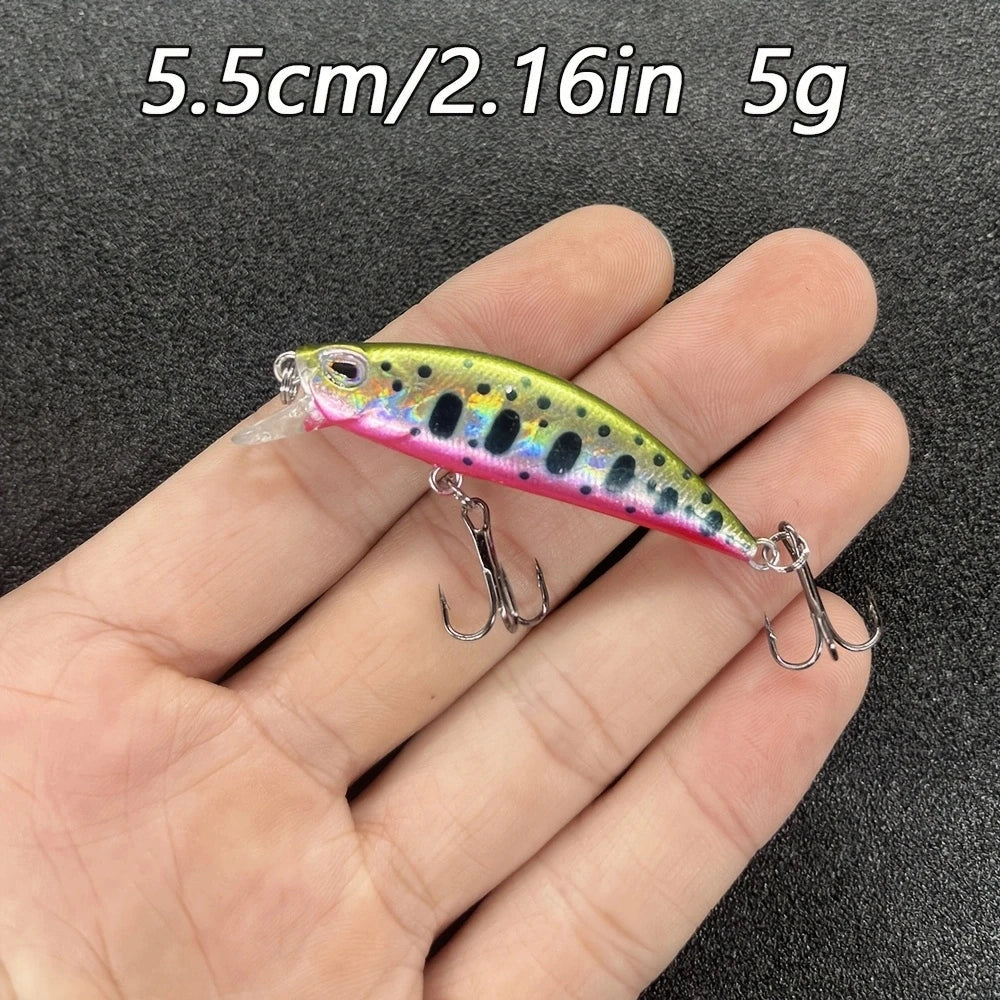 Fishing Lure Micro Minnow Wobbler Sinking Artificial Hard Bait Jerkbait Small Stream Decoy For Trout Bass Carp