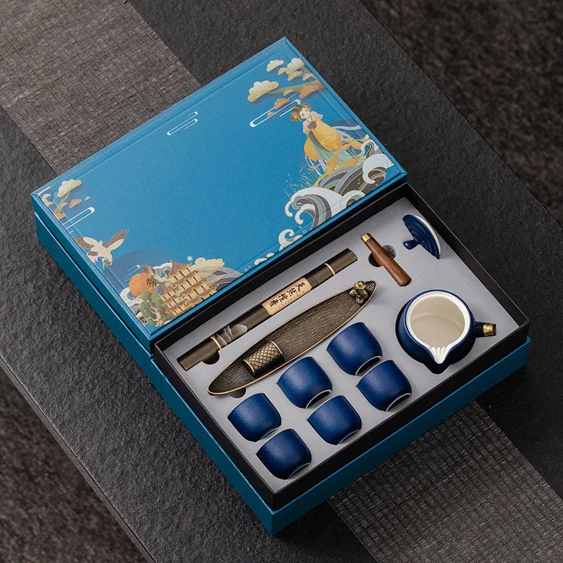 Dragon Year Spring Festival Gift Box National Trend Retro Style Complete Set Cultural and Creative Company Event Business Tea Se