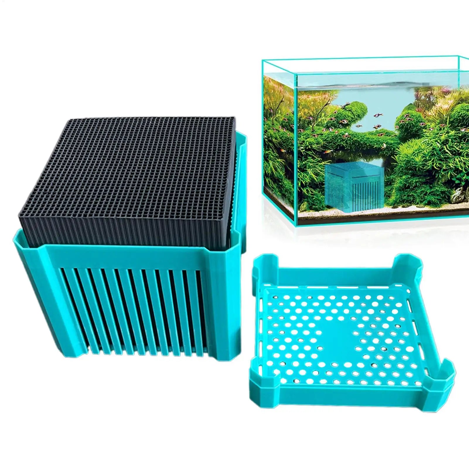 Aquarium Activated Carbon  Water Purifier Cube Filter for Fish Tank Aquarium Supplies Multifunctional Filtration Aid for Pools