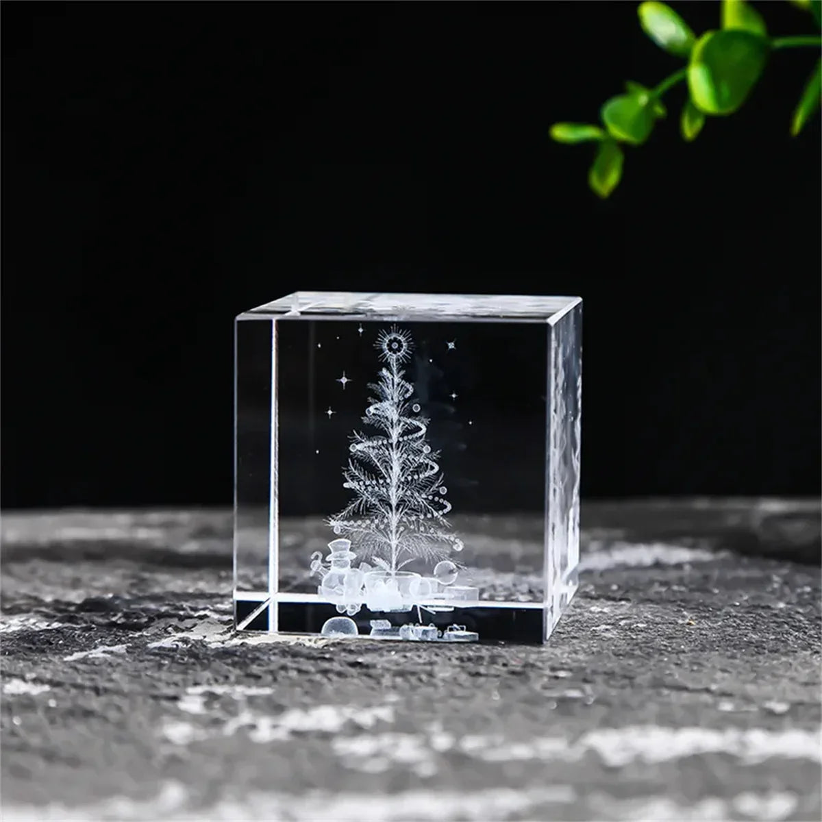 Rain Clouds Raindrop Cloud Square Crystal Ornaments Heart Shape Home Office Decor Birthday Valentine's Day Gifts