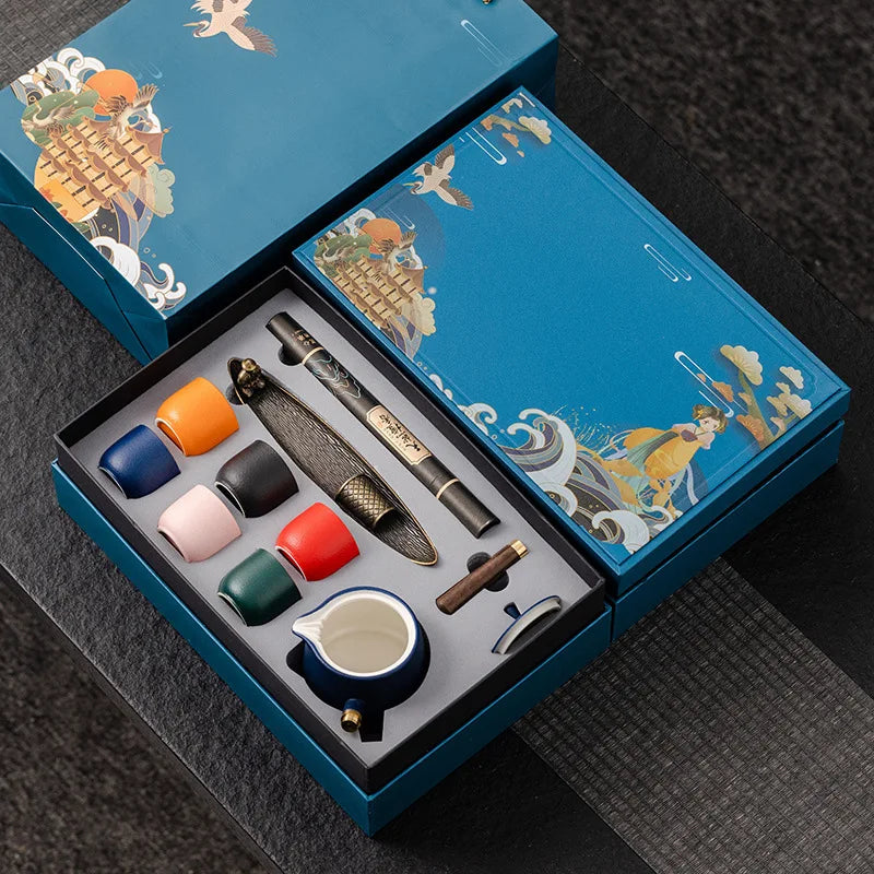 Dragon Year Spring Festival Gift Box National Trend Retro Style Complete Set Cultural and Creative Company Event Business Tea Se