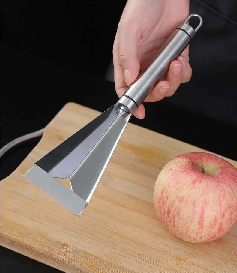 Stainless Steel Triangle Fruit Carving Knife Fruit Platter Artifact Triangle Vegetable Knife Non-slip Carving Blade Kitchen Tool