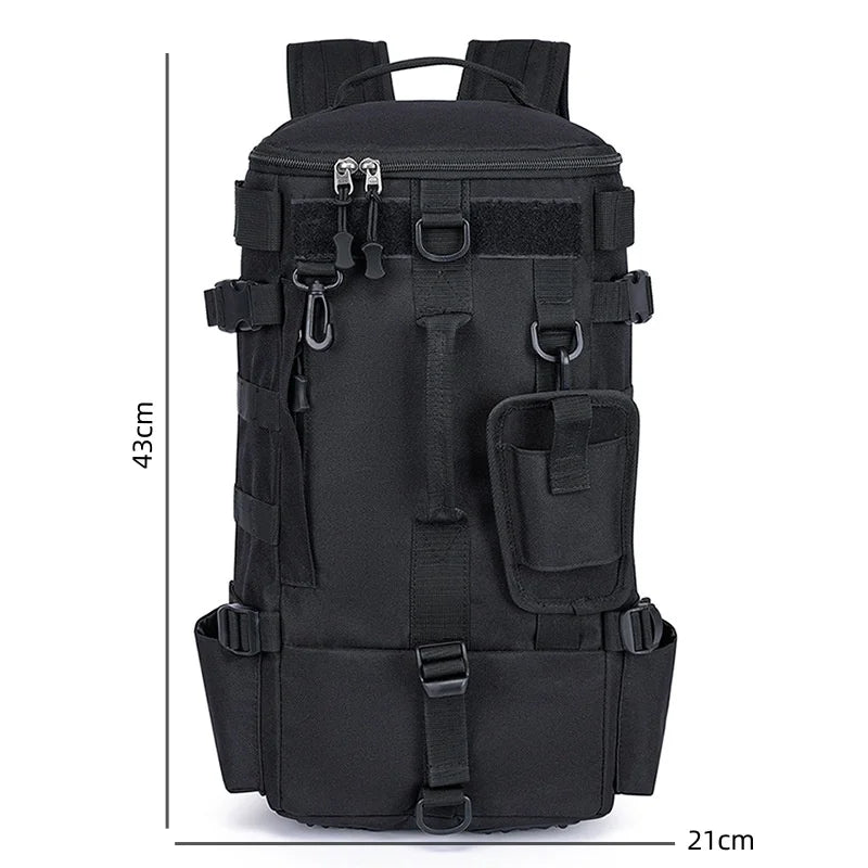 Multifunctional Fishing Tackle Backpack Waterproof Outdoor Bag with Rod Holders Durable Design For Camping Hiking Trave